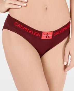 Calvin Klein Monogram Waist Bikini Panty QF4921 Red XL NWT! $20