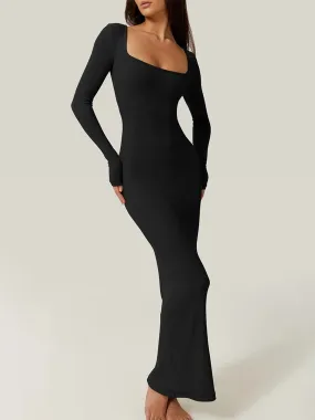 Fiona - Sleek Ribbed Bodycon Dress for Women