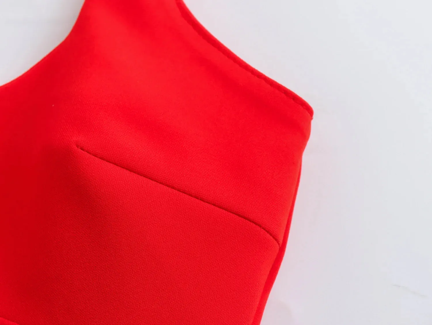 LVSANW TRAF-Women's Sleeveless Mini Dress, Female Bodycon Dresses, Elegant Back Zipper, Monochromatic, Sexy, Summer, 2024