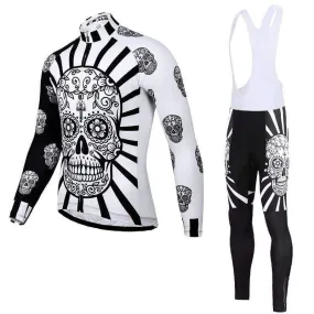 Skull Long Sleeve Cycling Jersey or Bib Pants