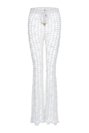 White Vanilla Handmade Crochet Pants